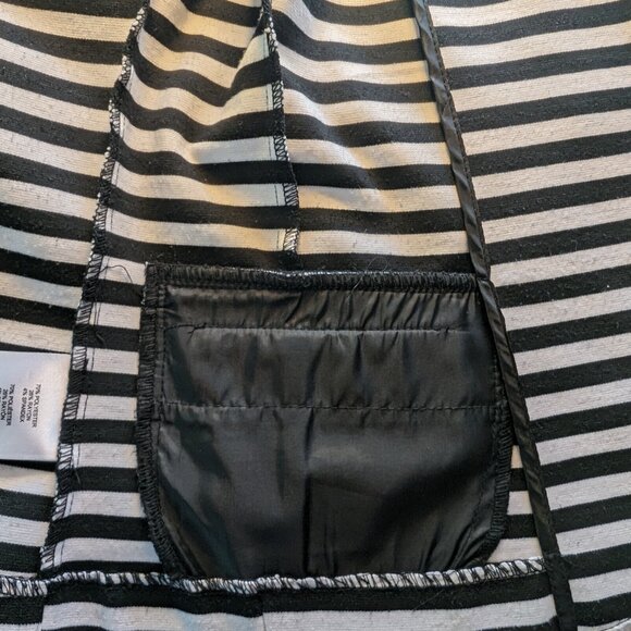 ELLEN TRACY BLAZER jacket Sz MEDIUM striped NAUTICAL VIBES OFFICE PREPPY **WOW** - Picture 9 of 12